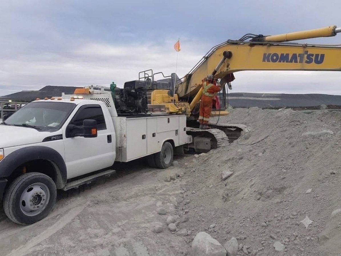 Millwright work on site